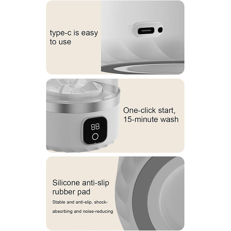 Portable Underwear Washing Machine Rechargeable Mini Washing Machine For Socks