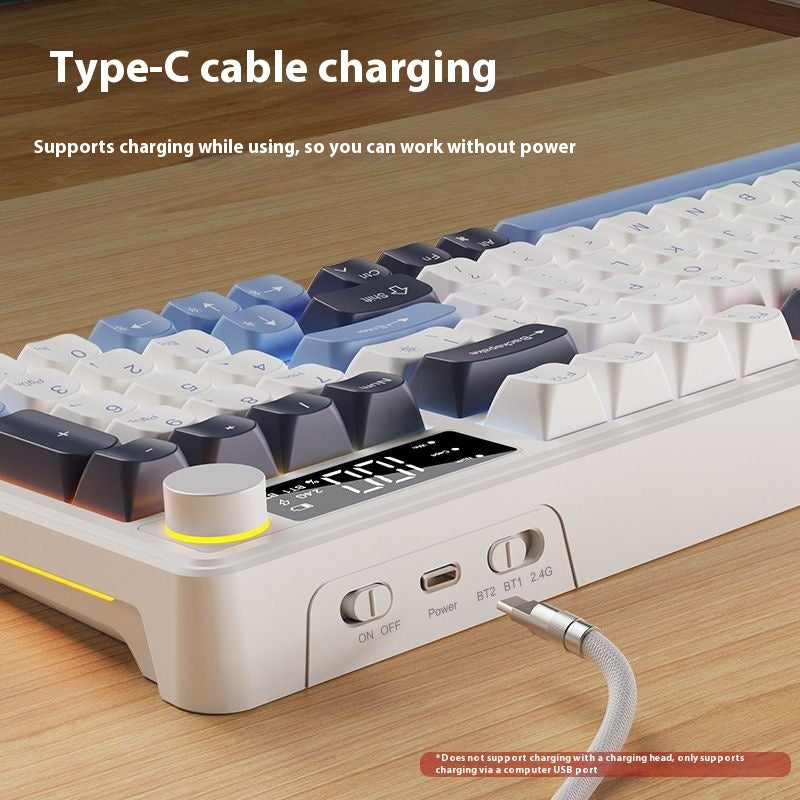 Wireless Bluetooth Keyboard Mouse Suit Mechanical Feeling