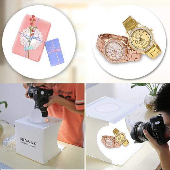 Two LED panels mini folding portable studio