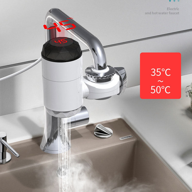 Instant Electric Heating Faucet Water Faucet Electric Hot Water Heater Faucet with LCD Temperature Display Bathroom Kitchen