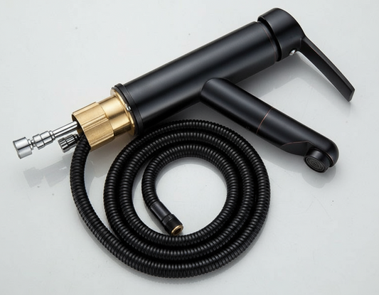 All copper pull-out basin faucet