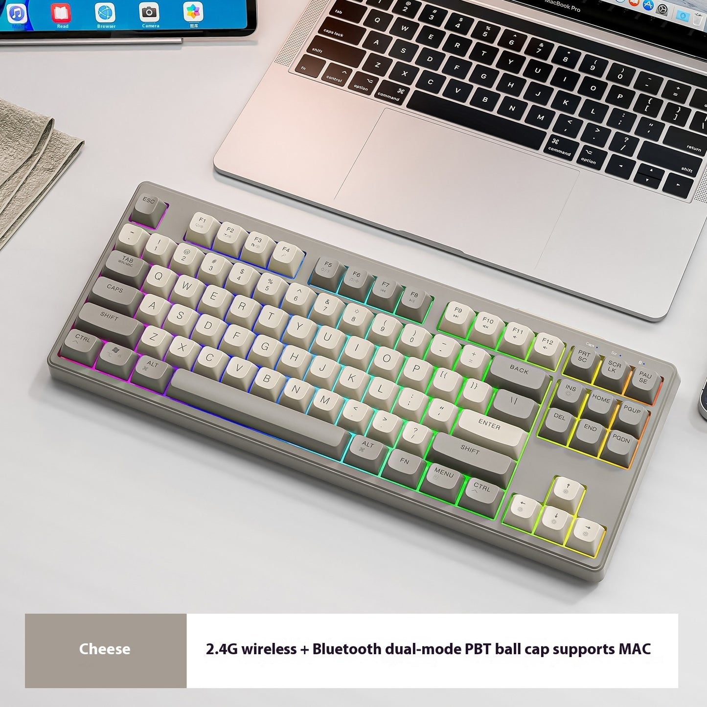 Wireless Bluetooth Dual Mode Mechanical Feeling Keyboard