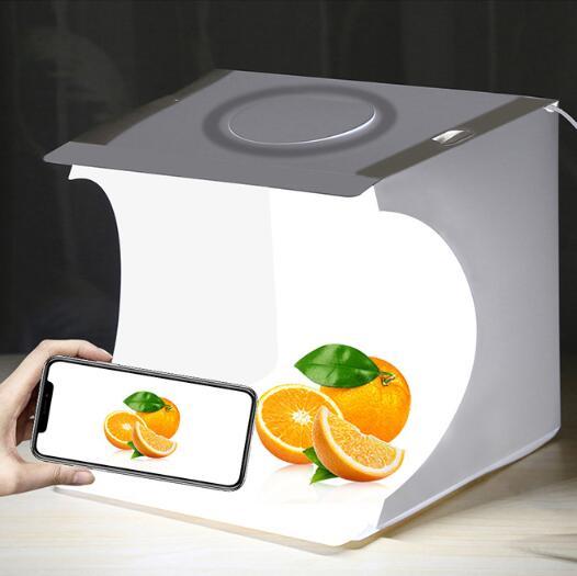 Two LED panels mini folding portable studio