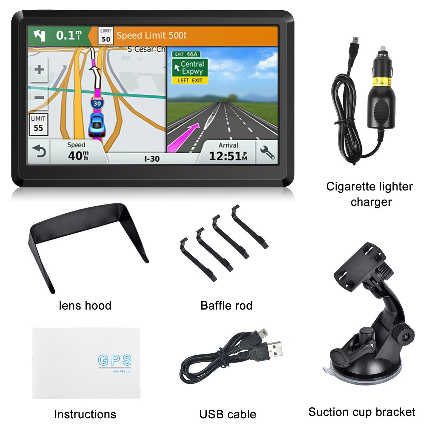 7 Inch GPS Navigator For Car