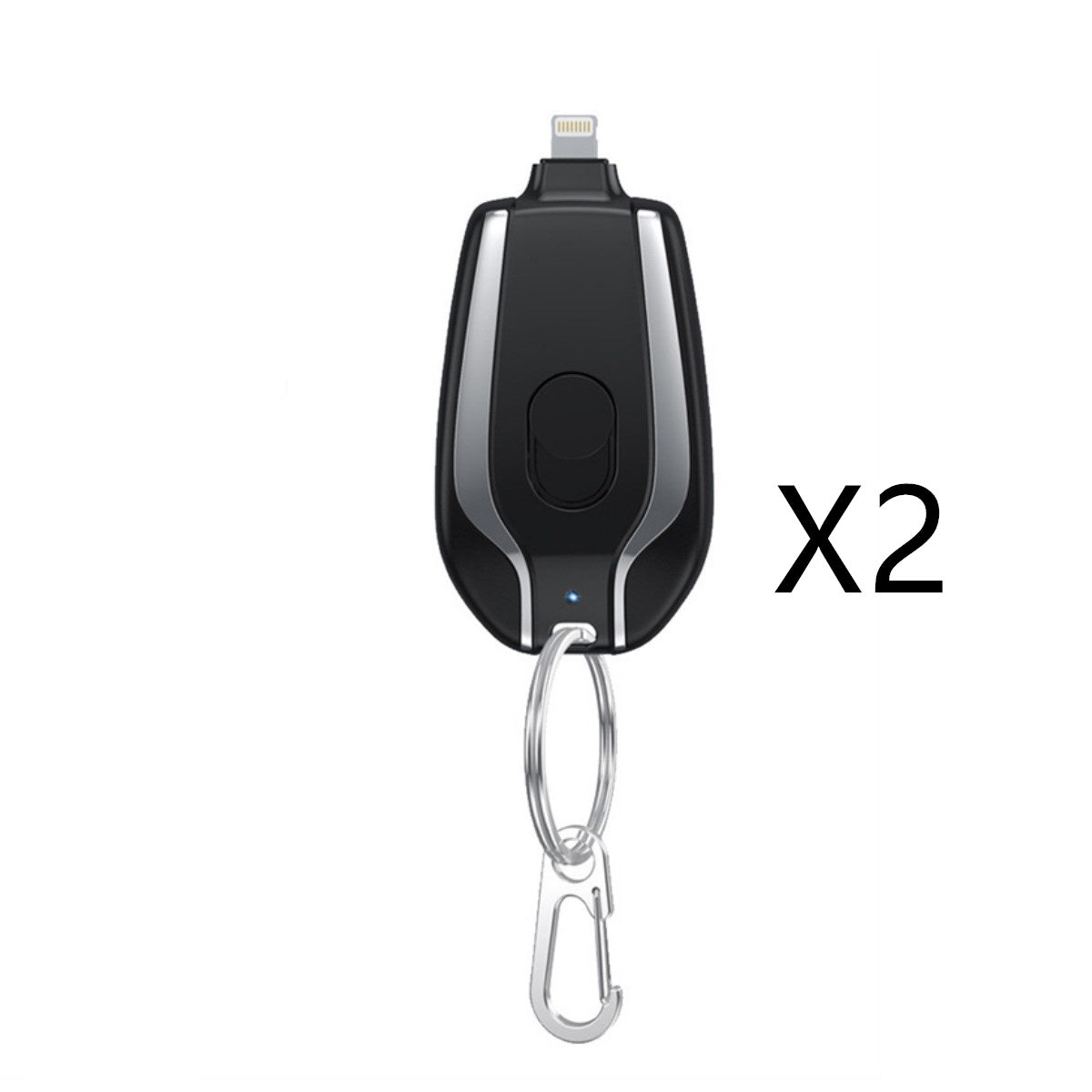Mini Power Emergency Pod Keychain Charger With Type-C Ultra-Compact Mini Battery Pack Fast Charging Backup Power Bank