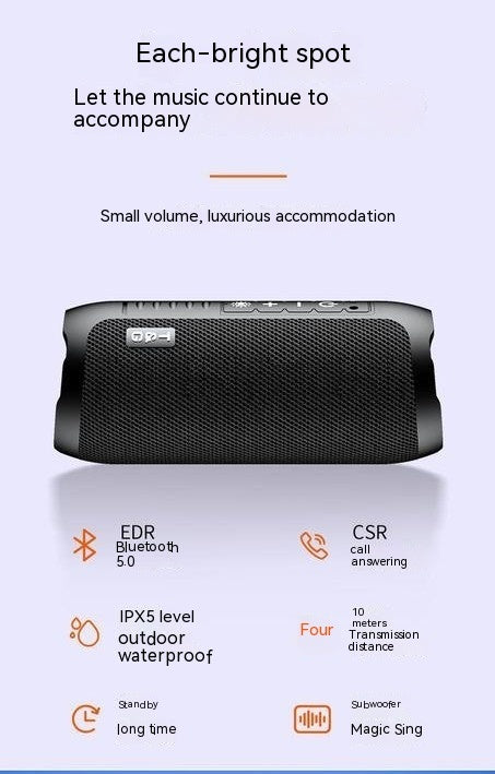 Bluetooth Stereo Small Household Wireless Mini