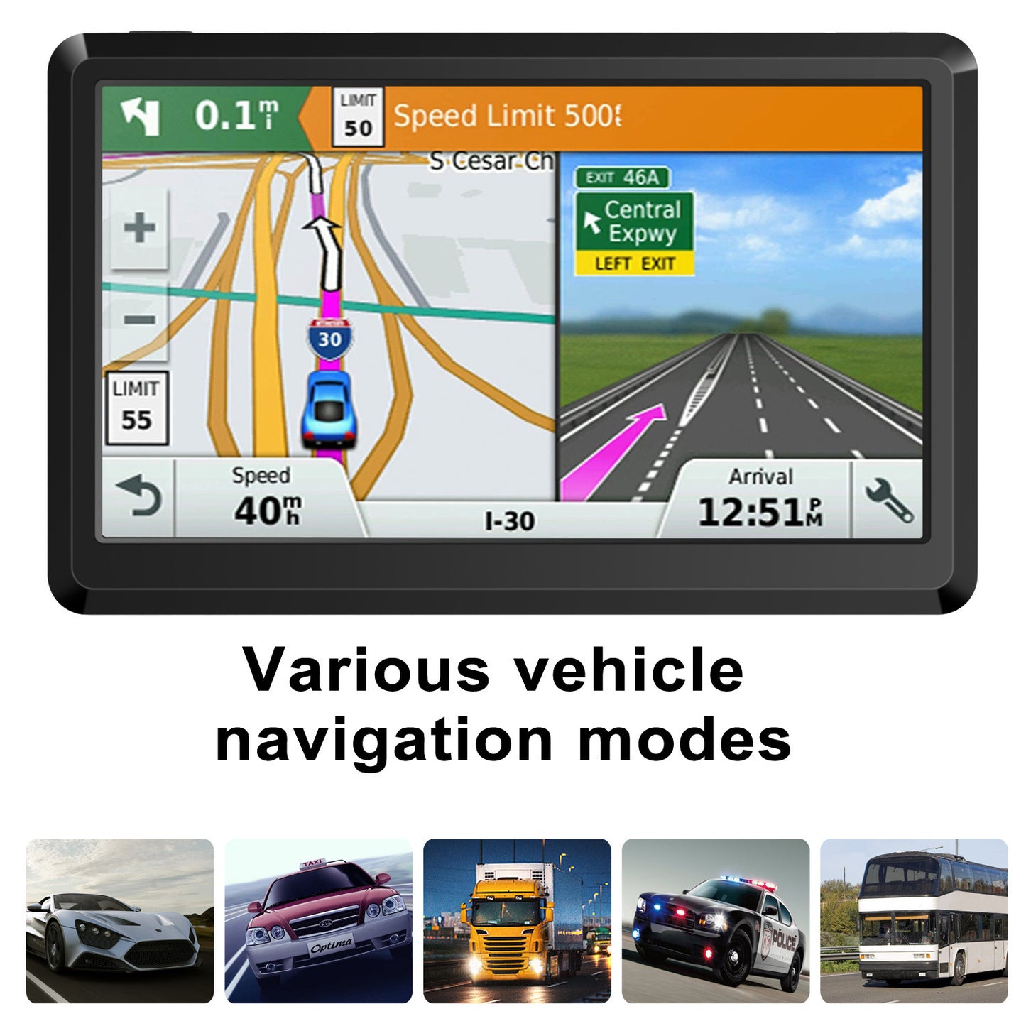 7 Inch GPS Navigator For Car