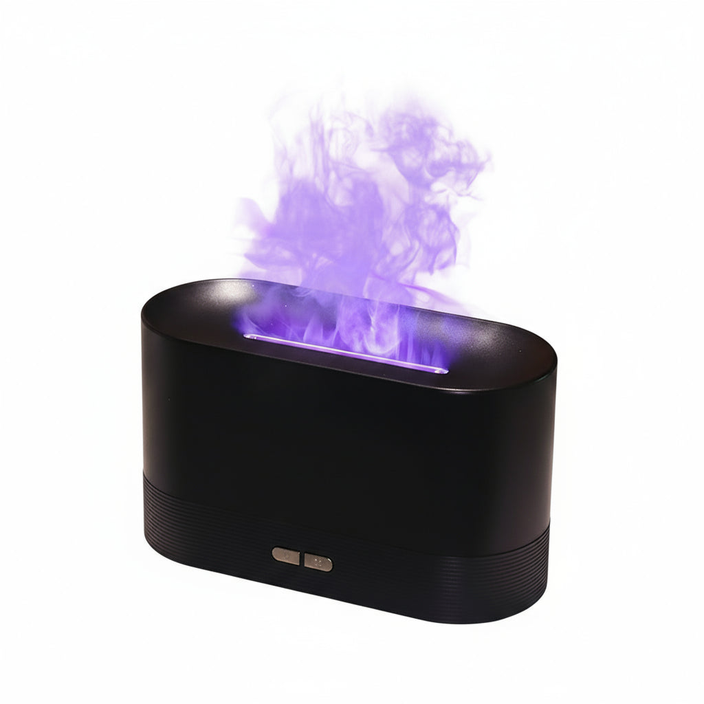 2022 Best Selling USB Ultrasonic Flame Humidifier Led RGB Colorful Essential Oil Fire Flame Aroma Diffuser