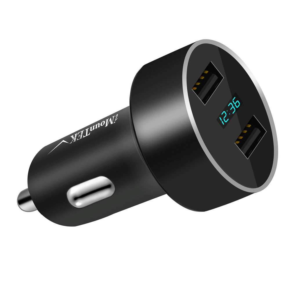 Universal 15W-3.1A Dual USB Car Charger Adapter Aluminum Alloy Fast Car Charging Adapter For IOS Phone XR XS Tablet PC