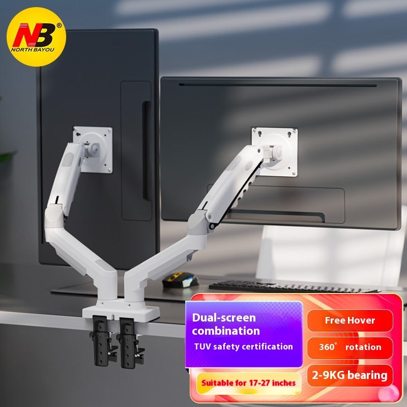 Computer Dual Screen Monitor Smart Desktop Up And Down Lifting Display Rack