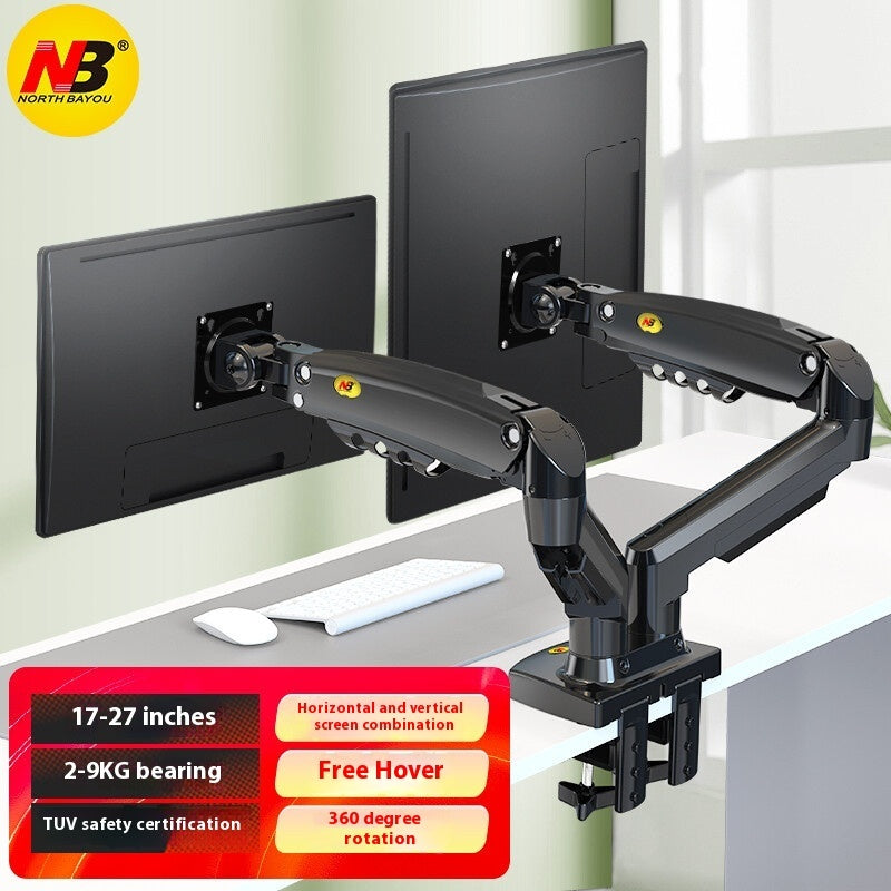 Computer Dual Screen Monitor Smart Desktop Up And Down Lifting Display Rack