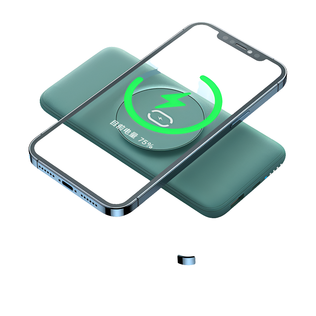 Compatible with Apple, Maiduo Magsafe Magnetic Wireless Charging 20w Super Fast Charging Power Bank Mini Portable Back Clip Power Bank