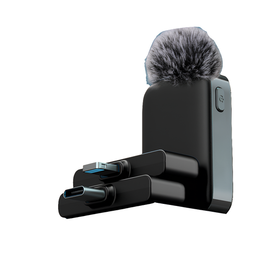 Wireless Lavalier Microphone Dual Core Noise Cancelling Microphone