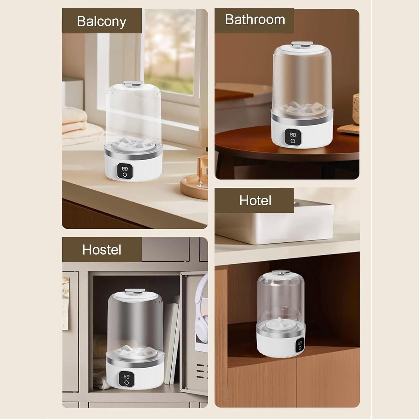 Portable Underwear Washing Machine Rechargeable Mini Washing Machine For Socks