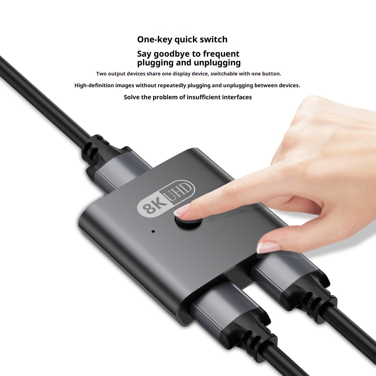 AB Two-in-one-out Supports 4K Bidirectional Switcher Split Screen