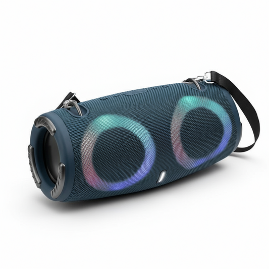 War Drum Three-generation Bluetooth Speaker With RGB Colored Lights Outdoor Portable Waterproof