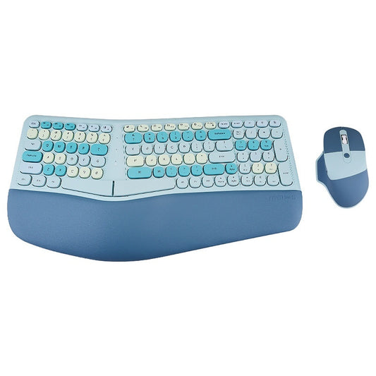 Ergonomic Veneer Wrist Splint Wireless Keyboard And Mouse Set
