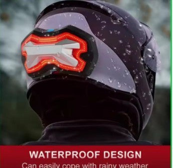 Helmet Restraint Battery And Turn Signal Light