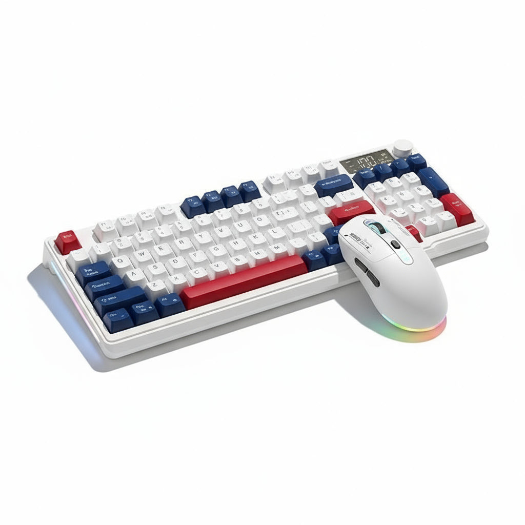 Wireless Bluetooth Keyboard Mouse Suit Mechanical Feeling