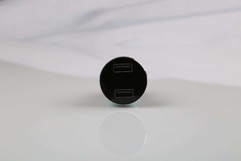 Universal 15W-3.1A Dual USB Car Charger Adapter Aluminum Alloy Fast Car Charging Adapter For IOS Phone XR XS Tablet PC