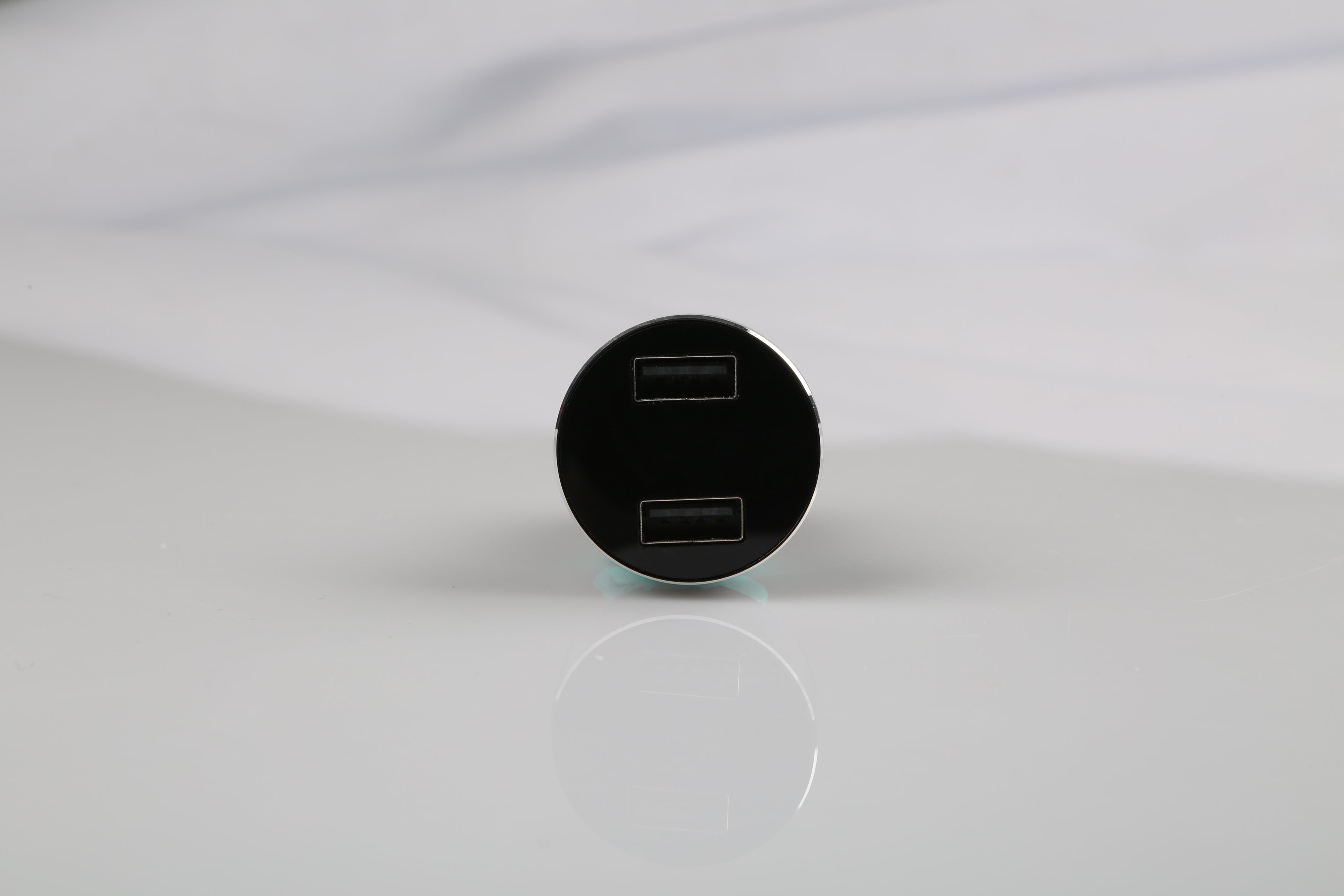 Universal 15W-3.1A Dual USB Car Charger Adapter Aluminum Alloy Fast Car Charging Adapter For IOS Phone XR XS Tablet PC